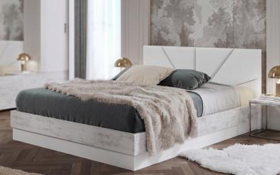 Upholstered double bed 160/200 Zora + mattress Upholstered double bed 160/200